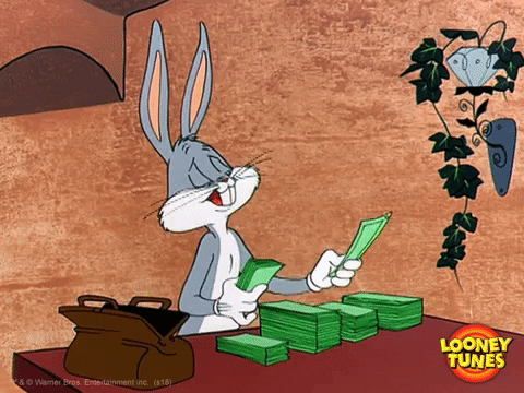 buggs bunny counting money